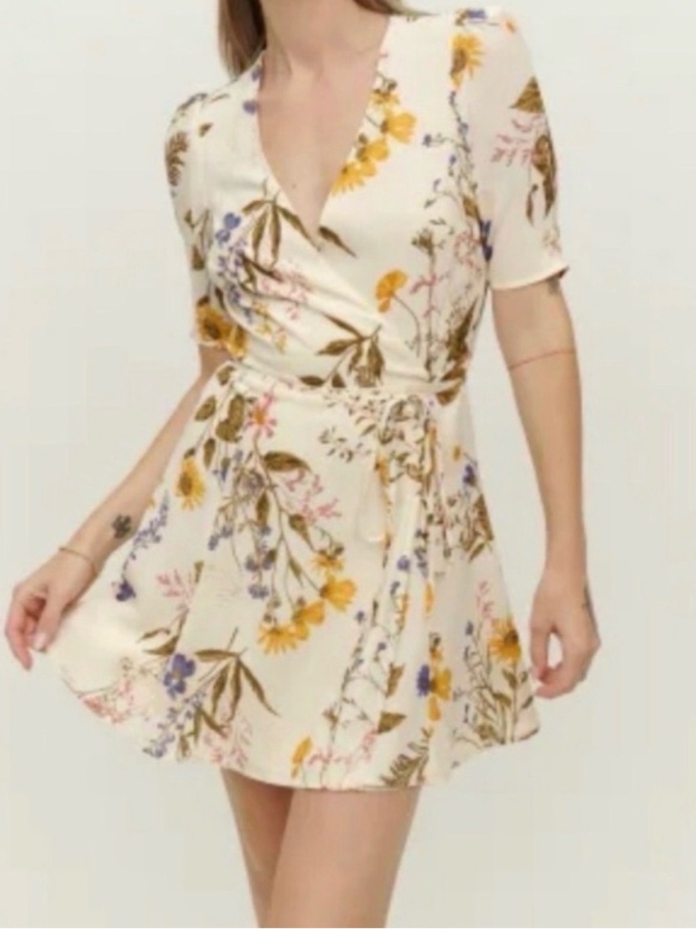 Reformation Lucky Dress in Frolic Floral print